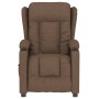 Sillón reclinable eléctrico de tela marrón de , Sillones - Ref: Foro24-3098781, Precio: 256,35 €, Descuento: %