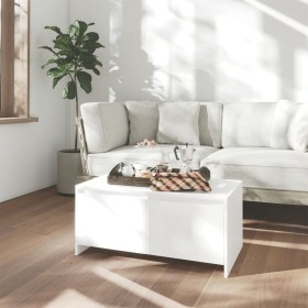 Mesa de centro madera contrachapada blanco 90x50x41,5 cm de vidaXL, Mesas de centro - Ref: Foro24-809818, Precio: 52,08 €, De...