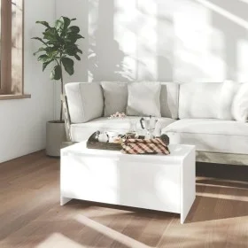 Mesa de centro madera contrachapada blanco 90x50x41,5 cm de vidaXL, Mesas de centro - Ref: Foro24-809818, Precio: 51,93 €, De...