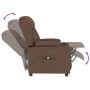 Sillón reclinable eléctrico de tela marrón de , Sillones - Ref: Foro24-3098781, Precio: 256,35 €, Descuento: %