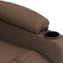 Sillón reclinable eléctrico de tela marrón de , Sillones - Ref: Foro24-3098781, Precio: 256,35 €, Descuento: %