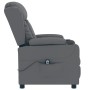 Sillón reclinable eléctrico de cuero sintético gris | Foro24.es | Tu tienda online para hogar, jardín y más Foro24.es