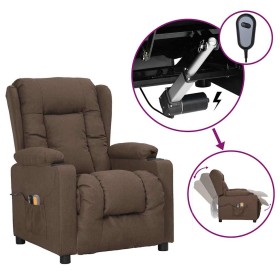Sillón de masaje eléctrico tela gris taupé de , Sillones de masaje eléctricos - Ref: Foro24-3098797, Precio: 287,12 €, Descue...