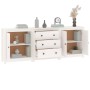 Aparador de madera maciza de pino blanco 210x35x80 cm de , Aparadores - Ref: Foro24-3114070, Precio: 317,54 €, Descuento: %