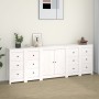 Aparador de madera maciza de pino blanco 230 x 35 x 80 cm de , Aparadores - Ref: Foro24-3114085, Precio: 392,75 €, Descuento:...