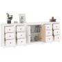 Aparador de madera maciza de pino blanco 230 x 35 x 80 cm de , Aparadores - Ref: Foro24-3114085, Precio: 392,75 €, Descuento:...