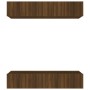 Muebles TV 4 uds madera contrachapada marrón roble 80x30x30 cm de , Muebles TV - Ref: Foro24-3114189, Precio: 180,41 €, Descu...
