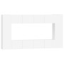 Set de muebles para TV 8 piezas madera contrachapada blanco de , Muebles TV - Ref: Foro24-3114286, Precio: 335,92 €, Descuent...
