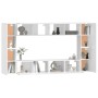 Set de muebles para TV 8 piezas madera contrachapada blanco de , Muebles TV - Ref: Foro24-3114286, Precio: 335,92 €, Descuent...