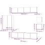 Set de muebles para TV 8 pzas madera contrachapada roble marrón de , Muebles TV - Ref: Foro24-3114493, Precio: 288,40 €, Desc...