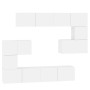 Mueble de pared para TV madera contrachapada blanco de , Muebles TV - Ref: Foro24-3114582, Precio: 316,40 €, Descuento: %