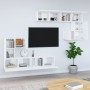Mueble de pared para TV madera contrachapada blanco de , Muebles TV - Ref: Foro24-3114582, Precio: 316,40 €, Descuento: %