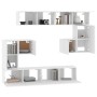 Mueble de pared para TV madera contrachapada blanco de , Muebles TV - Ref: Foro24-3114582, Precio: 316,40 €, Descuento: %