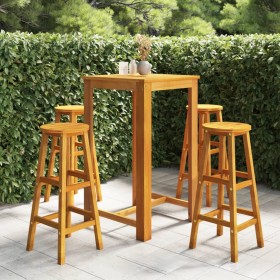 Comprar Juego muebles de bar para jardín 5 pzas