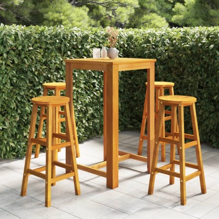 Juego muebles de bar para jardín 5 pzas madera de acacia maciza | Foro24.es | Tu tienda online para hogar, jardín y más Foro24.es