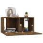 Muebles TV pared 4 uds madera ingeniería roble humo 60x30x30cm de , Muebles TV - Ref: Foro24-3120203, Precio: 128,36 €, Descu...