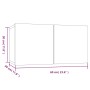Muebles TV pared 4 uds madera ingeniería roble humo 60x30x30cm de , Muebles TV - Ref: Foro24-3120203, Precio: 128,36 €, Descu...