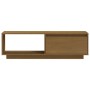 Mueble de TV de madera maciza pino marrón miel 110x30x33,5 cm de vidaXL, Muebles TV - Ref: Foro24-809891, Precio: 57,21 €, De...