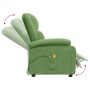Sillón de masaje eléctrico terciopelo verde claro | Foro24.es | Tu tienda online para hogar, jardín y más Foro24.es