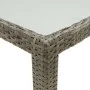 Mesa de jardín vidrio templado ratán sintético gris 150x90x75cm de vidaXL, Mesas de jardín - Ref: Foro24-316707, Precio: 127,...