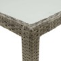Mesa de jardín vidrio templado ratán sintético gris 150x90x75cm de vidaXL, Mesas de jardín - Ref: Foro24-316707, Precio: 129,...