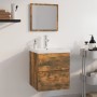 Set de muebles de baño madera contrachapada color roble ahumado de , Muebles de baño - Ref: Foro24-3152864, Precio: 176,28 €,...