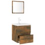 Set de muebles de baño madera contrachapada color roble ahumado de , Muebles de baño - Ref: Foro24-3152864, Precio: 176,28 €,...