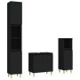 Juego de muebles de baño 3 pzas madera contrachapada negro de , Muebles de baño - Ref: Foro24-3185582, Precio: 182,71 €, Desc...