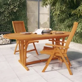 Mesa de jardín madera maciza de eucalipto 200x100x75 cm de vidaXL, Mesas de jardín - Ref: Foro24-316072, Precio: 253,17 €, De...