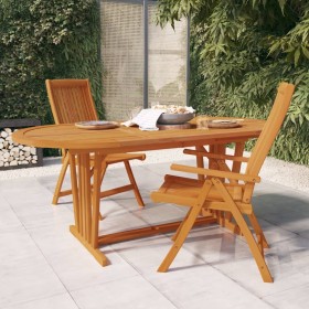Mesa de jardín madera maciza de eucalipto 200x100x75 cm de vidaXL, Mesas de jardín - Ref: Foro24-316072, Precio: 256,00 €, De...