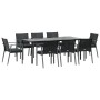 Juego comedor jardín 9 piezas y cojines ratán sintético y acero de , Conjuntos de jardín - Ref: Foro24-3187000, Precio: 795,4...