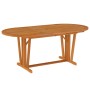 Mesa de jardín madera maciza de eucalipto 200x100x75 cm de vidaXL, Mesas de jardín - Ref: Foro24-316072, Precio: 256,00 €, De...