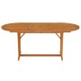 Mesa de jardín madera maciza de eucalipto 200x100x75 cm de vidaXL, Mesas de jardín - Ref: Foro24-316072, Precio: 256,00 €, De...