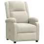Sillón reclinable terciopelo blanco crema de , Sillones - Ref: Foro24-342408, Precio: 184,26 €, Descuento: -5%%