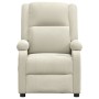 Sillón reclinable terciopelo blanco crema de , Sillones - Ref: Foro24-342408, Precio: 184,26 €, Descuento: -5%%