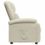 Sillón reclinable terciopelo blanco crema de , Sillones - Ref: Foro24-342408, Precio: 184,26 €, Descuento: -5%%