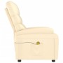 Sillón de masaje de cuero sintético crema de , Sillones de masaje eléctricos - Ref: Foro24-289690, Precio: 197,81 €, Descuent...