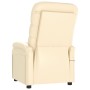 Sillón de masaje de cuero sintético crema de , Sillones de masaje eléctricos - Ref: Foro24-289690, Precio: 197,81 €, Descuent...