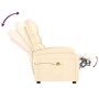 Sillón de masaje de cuero sintético crema de , Sillones de masaje eléctricos - Ref: Foro24-289690, Precio: 197,81 €, Descuent...