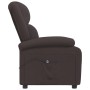 Sillón reclinable eléctrico tela marrón oscuro de , Sillones - Ref: Foro24-3098357, Precio: 284,57 €, Descuento: -5%%