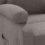 Sillón reclinable eléctrico tela gris taupé de , Sillones - Ref: Foro24-3098360, Precio: 258,18 €, Descuento: -5%%