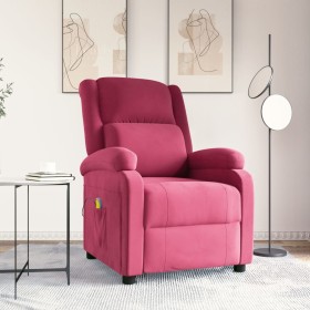 Comprar Sillón de masaje de terciopelo rojo tinto