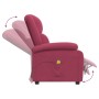 Sillón de masaje de terciopelo rojo tinto | Foro24.es | Tu tienda online para hogar, jardín y más Foro24.es