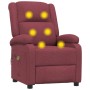 Sillón de masaje eléctrico tela rojo tinto de , Sillones de masaje eléctricos - Ref: Foro24-3098362, Precio: 276,33 €, Descue...