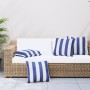 Cojines 4 uds tela a rayas azul y blanco 50x50 cm de , Cojines para sillas y sofás - Ref: Foro24-360396, Precio: 42,46 €, Des...