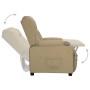 Sillón reclinable de cuero sintético color capuchino de , Sillones - Ref: Foro24-339070, Precio: 209,11 €, Descuento: -5%%