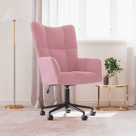 Sillón de relax de terciopelo rosa en Sillones | Comprar online en Foru.es