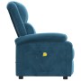 Sillón de masaje de terciopelo azul de , Sillones de masaje eléctricos - Ref: Foro24-342420, Precio: 297,76 €, Descuento: %