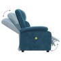 Sillón de masaje de terciopelo azul de , Sillones de masaje eléctricos - Ref: Foro24-342420, Precio: 297,76 €, Descuento: %