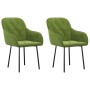 Sillas de comedor 2 unidades terciopelo verde claro | Foro24.es | Tu tienda online para hogar, jardín y más Foro24.es